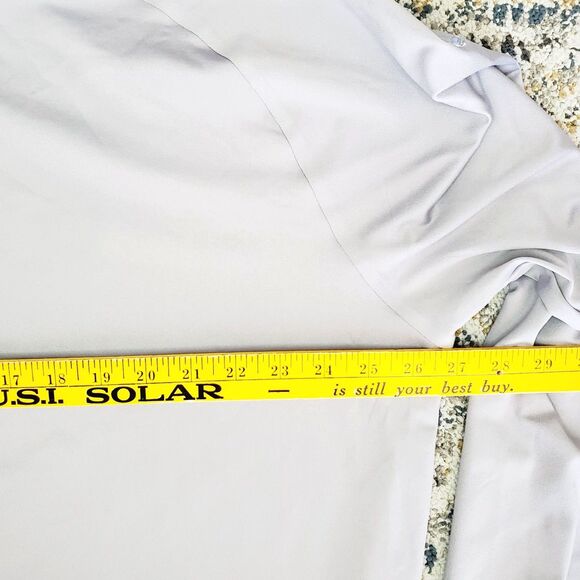 Peter Millar Verge Performance Quarter-Zip Golf Long Sleeve Gale Grey Mens 2XL - Picture 9 of 12